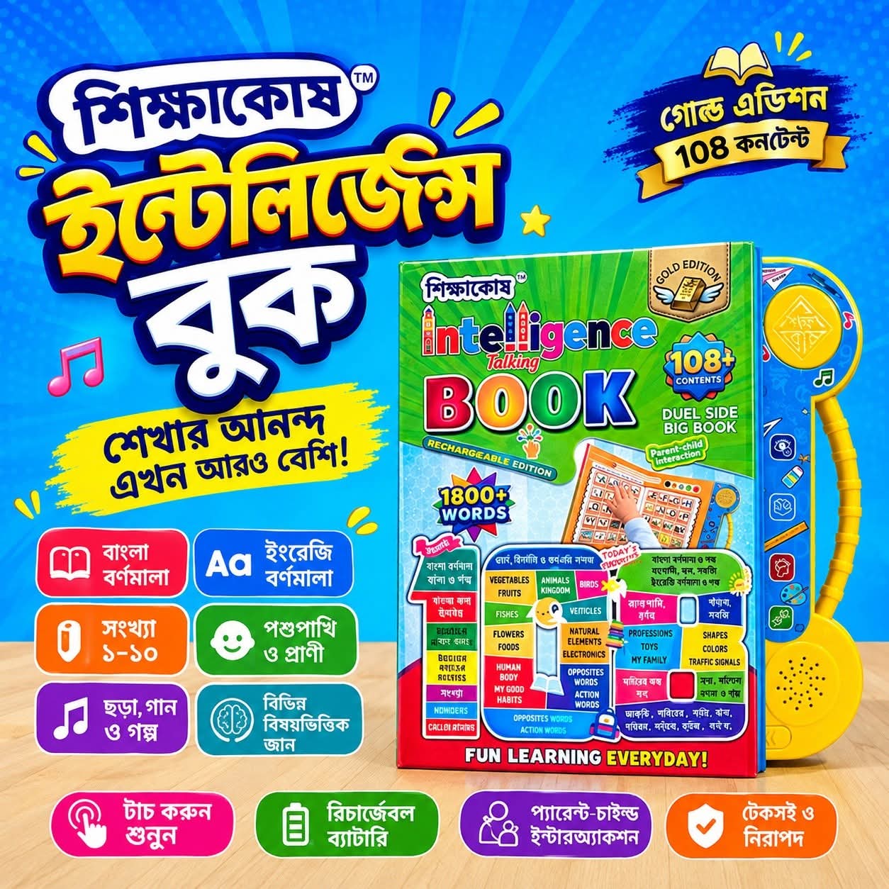শিক্ষাকোষ বই ১০৮+কন্টেন্ট